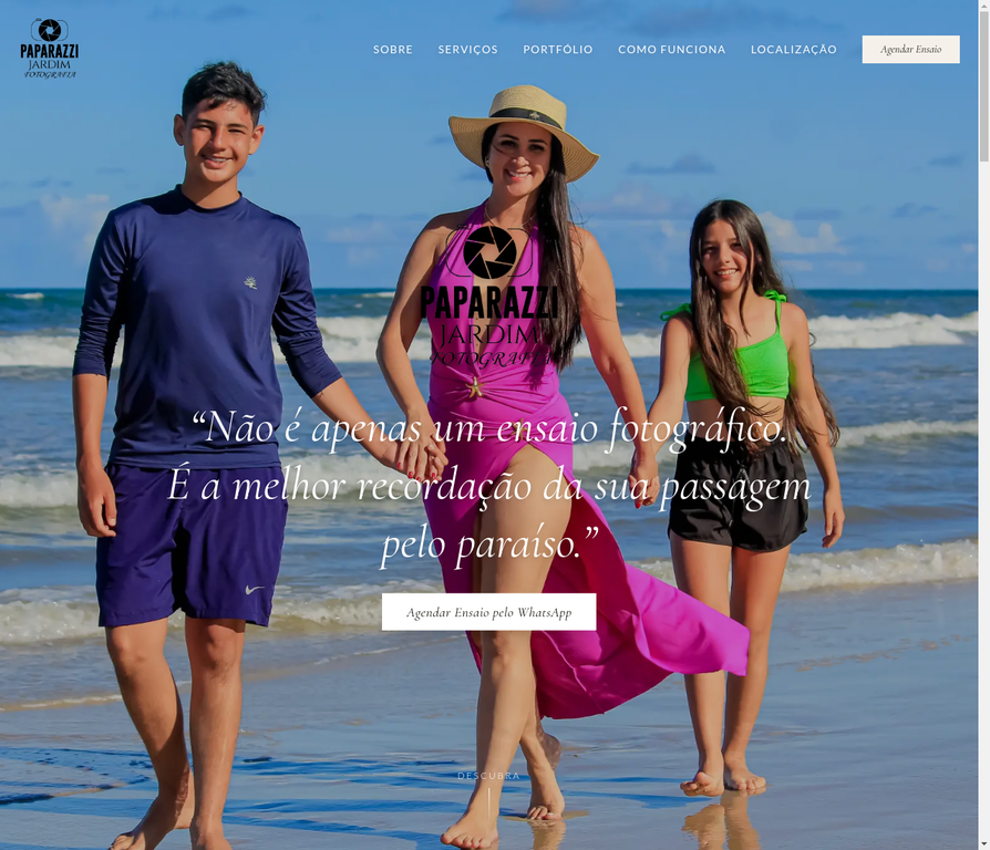 Site desenvolvido para Paparazzi Jardim